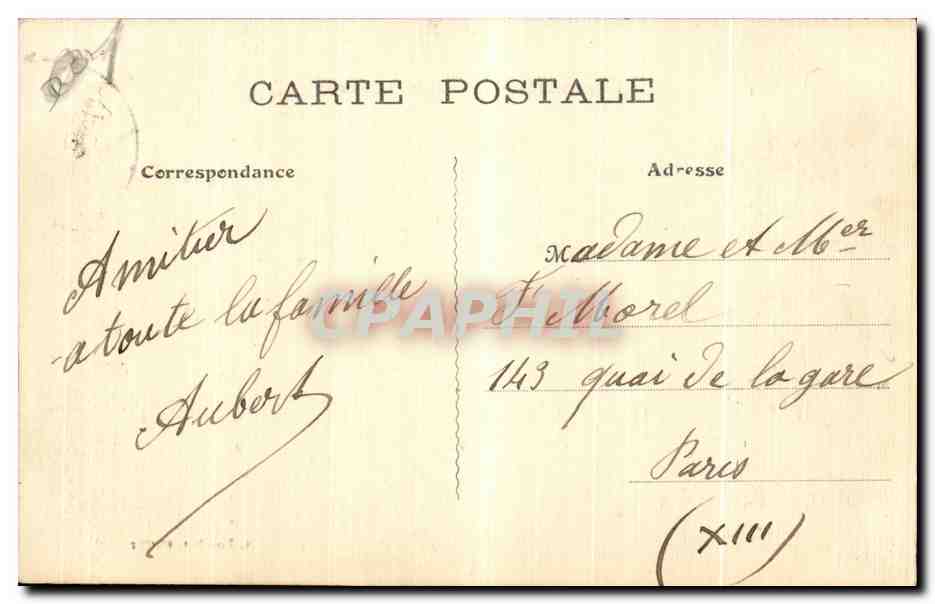 Montmerle — Le Pont et les Minimès — Éditeur non visible — Verso