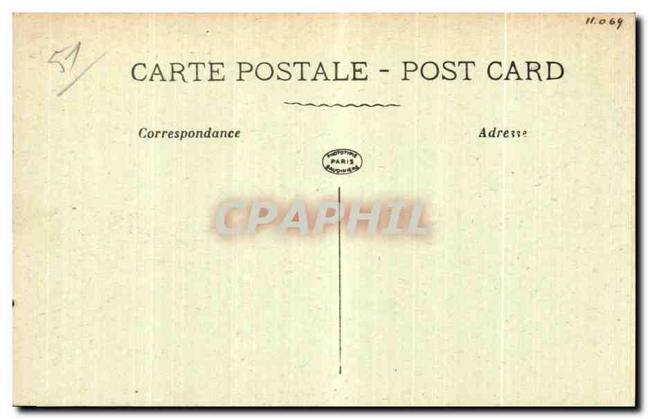 CPA Chalons sur Marne L eglise St Jean (14eme) — Verso