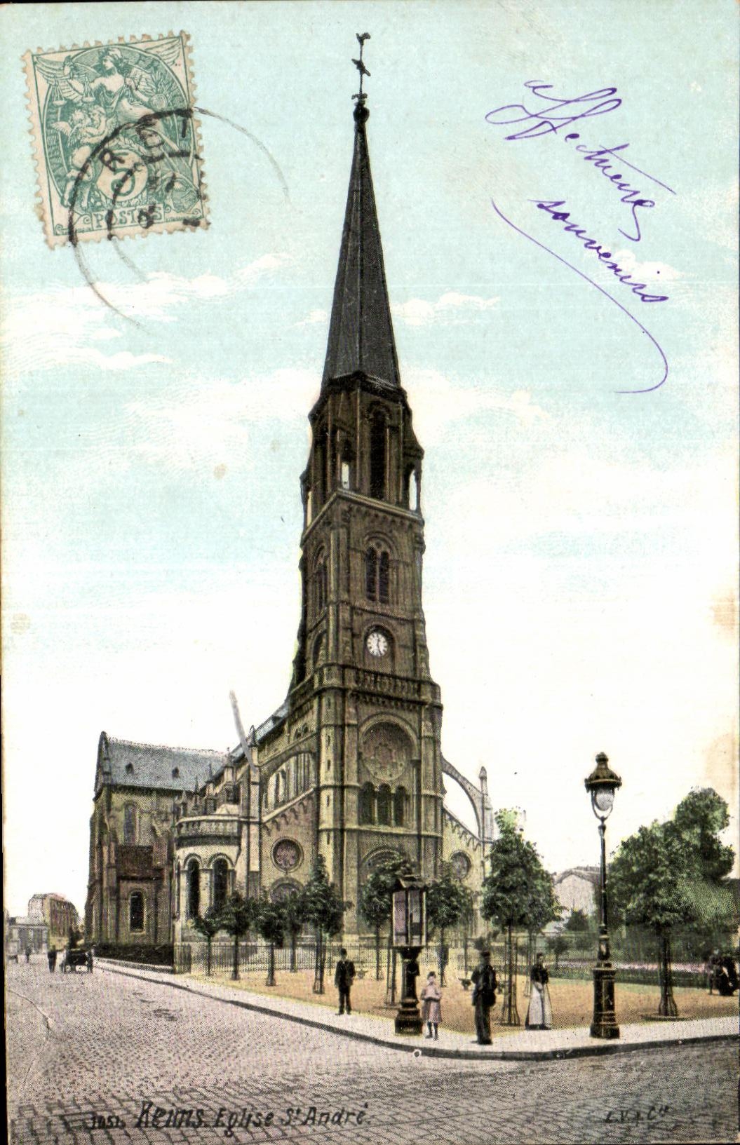 CPA Reims Eglise St Andre