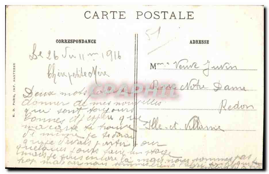 Perthes-les-Hurlus (Marne) — Un coin de Perthes après le bombardement — Visé Paris 468 — Reverso