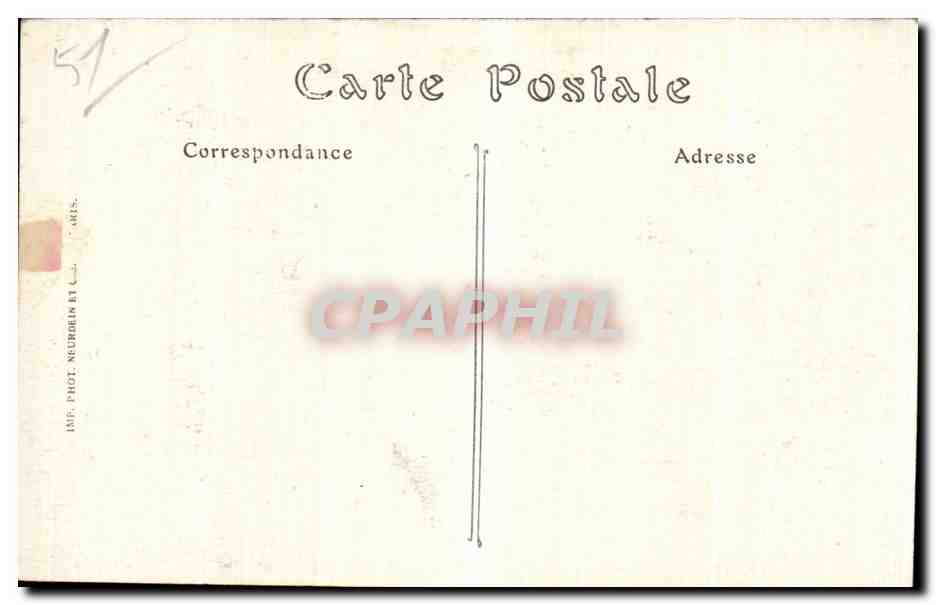 CPA Reims La cour du chapitre — Rückseite