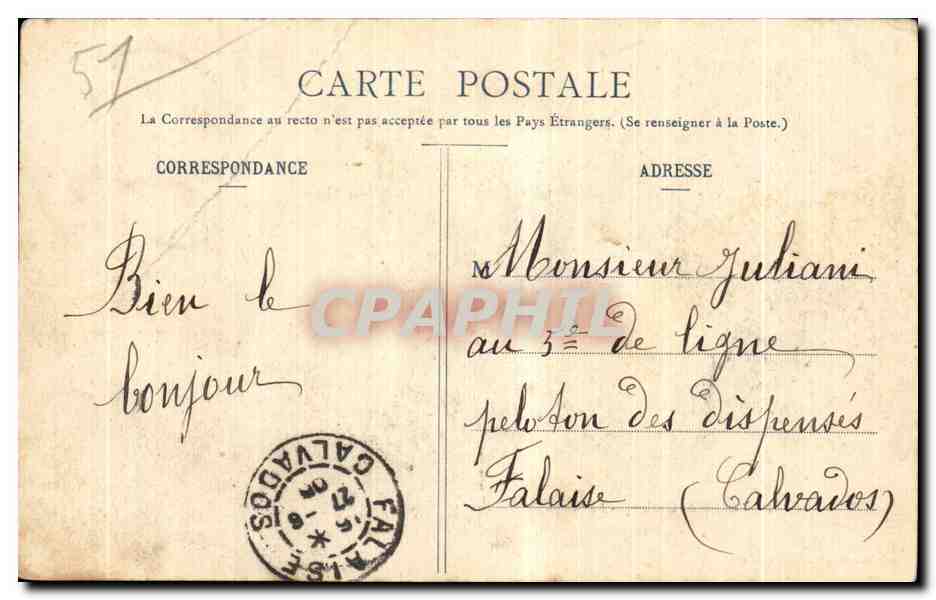 CPA Camp de Chalons La soupe militaria  — Back