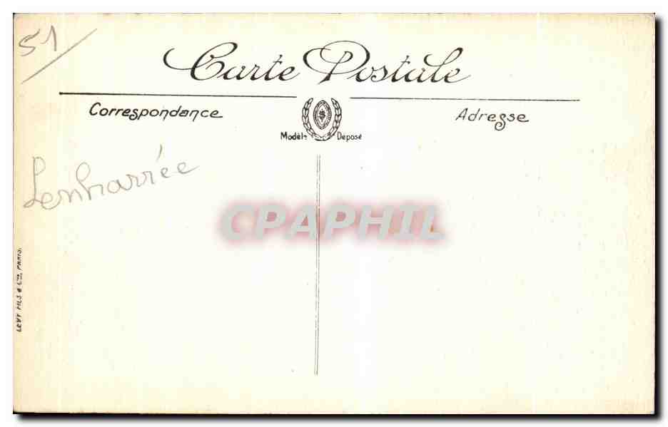 CPA Bataille de la Marne Assaut du village de Lenharee occupe par le garde prusienne  — Back