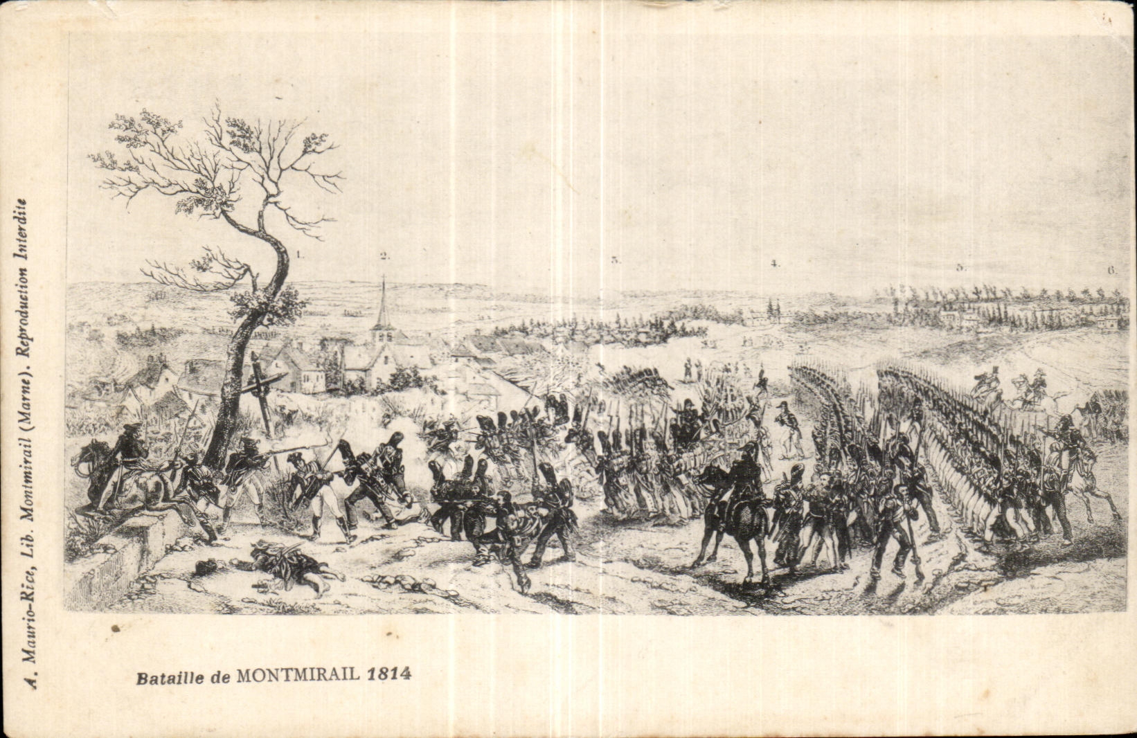 CPA Bataille de Montmirail Militaria Napoleon 
