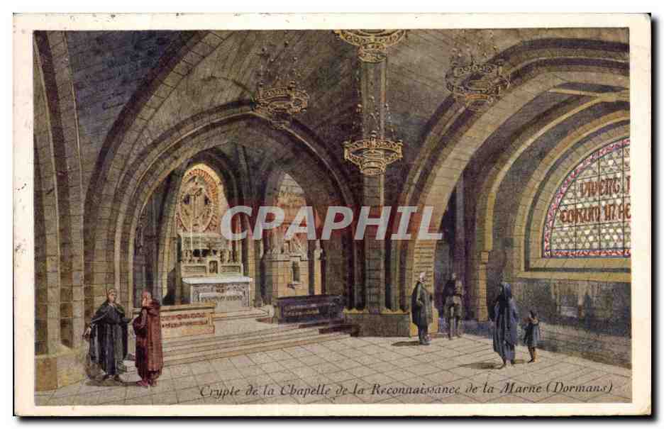 CPA Cryple de la chapelle de la reconnaissance de la marne Dormans