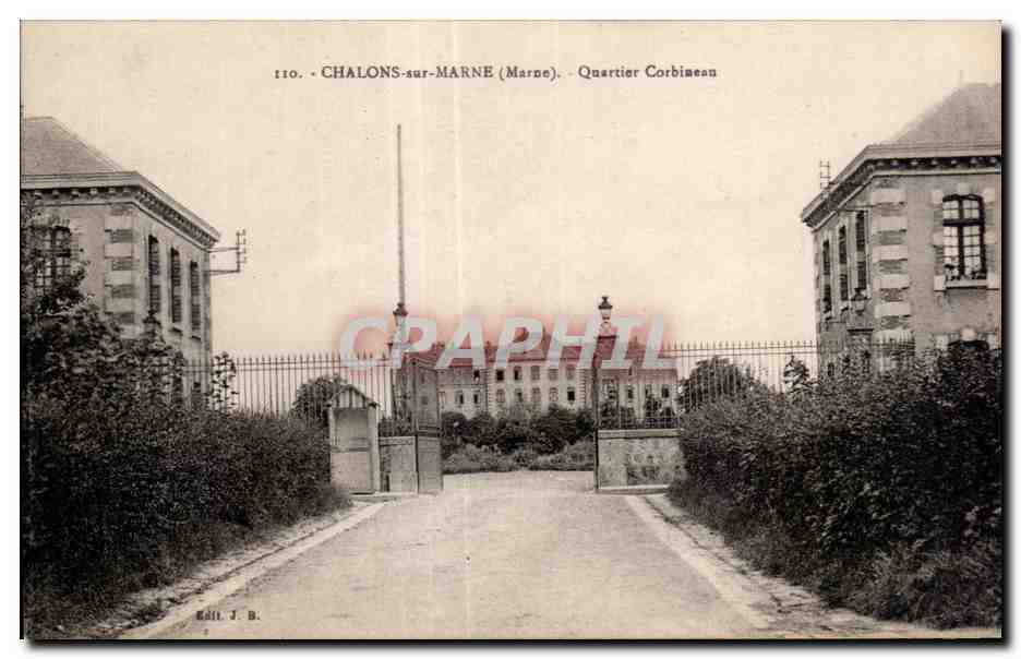 CPA Chalons sur marne quartier corbineau