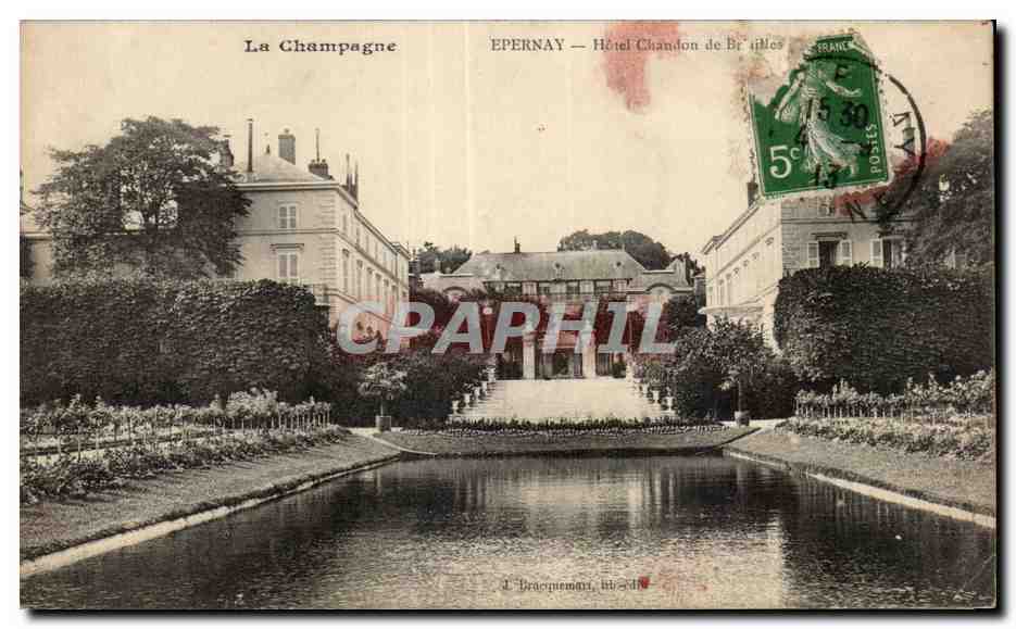 CPA La champagne epernay hotel chandon de brailles
