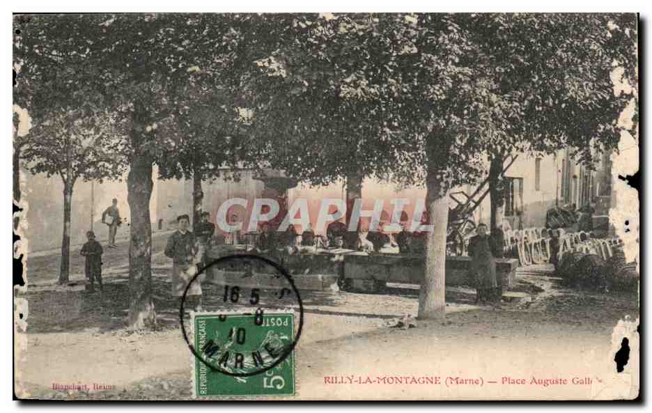 Rilly-la-Montagne (Marne) — Place Auguste Gall — éditeur Blanchard, Reims