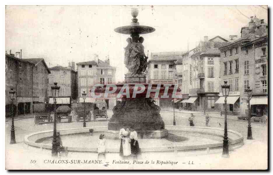 Châlons-sur-Marne — Fontaine de la République — L.L. n°59