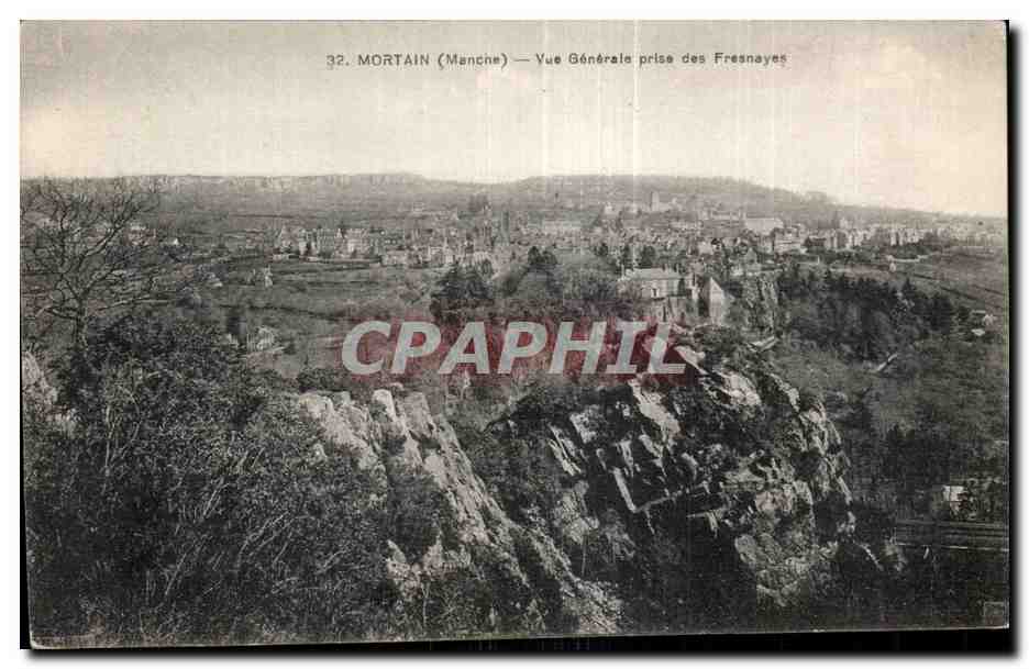 CPA Mortain Vue generale prise des fresnayes