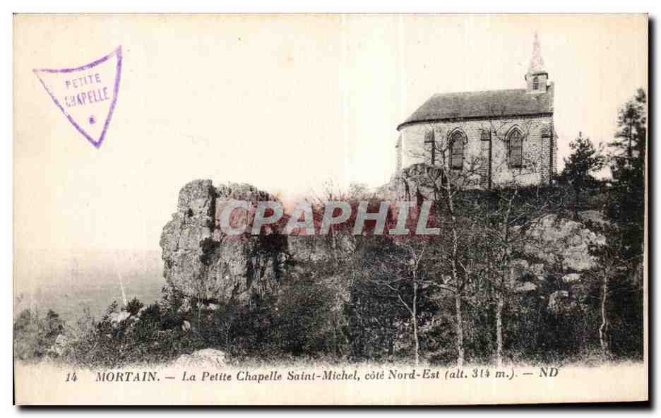 CPA Mortian la petite chapelle saint michel cote nord est alt 314m