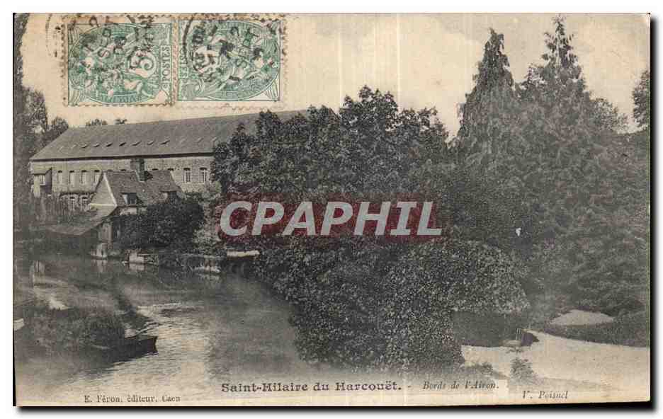 CPA Saint hilaire du harcouet Bords de l Airon 