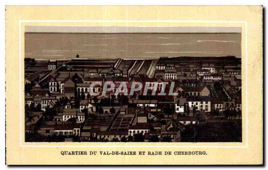 CPA Cherbourg Quartier du Val de Marne et rade de Cherbourg 