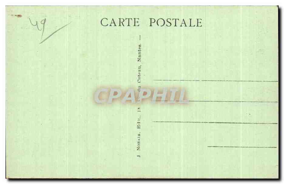 CPA Environs d Ancenis Lire Le chateau de la Turmeliere — Rückseite