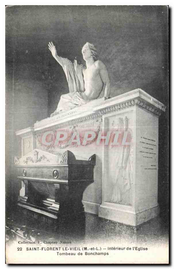 CPA Saint florent le vieil Interieur de l Eglise tombeau de bonchamps