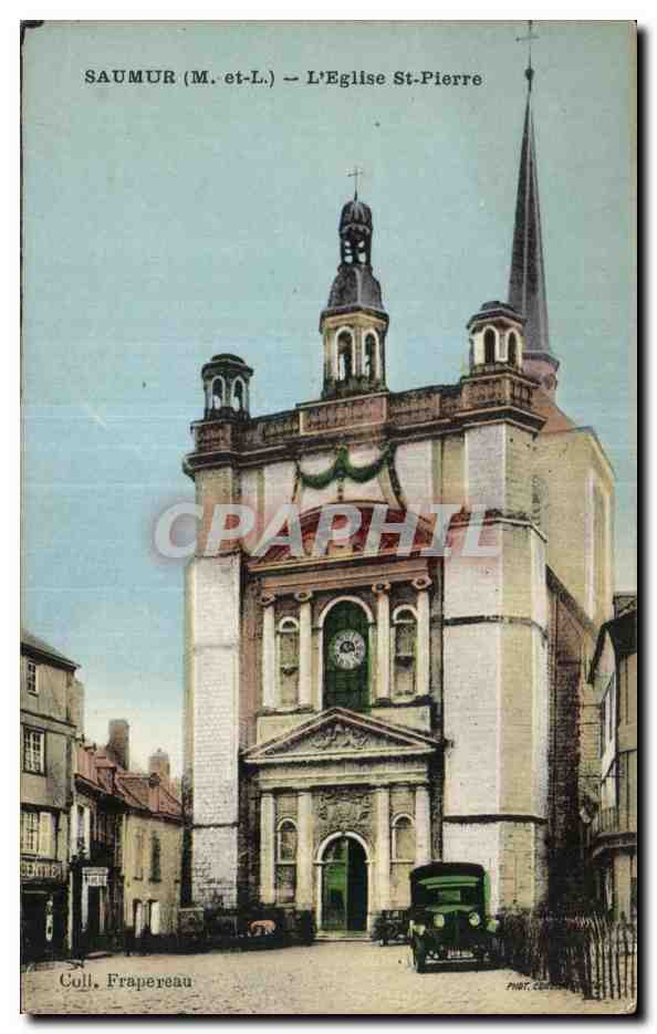 CPA Saumur M et L eglise st pierre