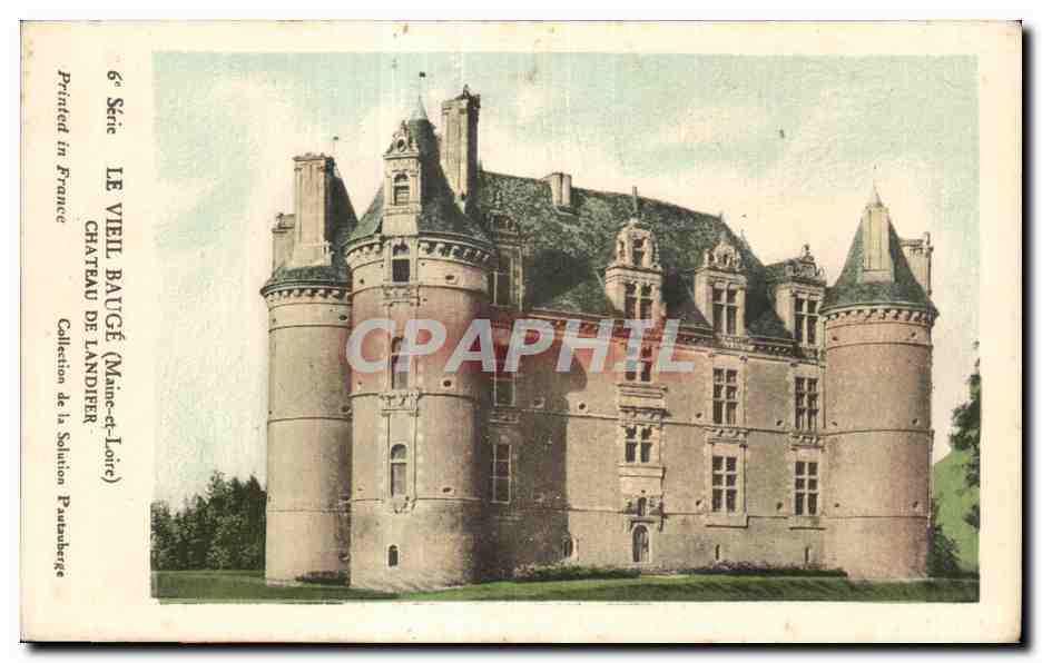 CPA Le vieil Bauge chateau de landier