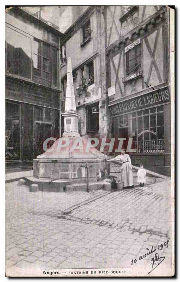 CPA Angers Fontaine du peid boulet 