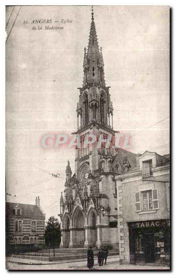 CPA Angers Eglise de la Madeleine