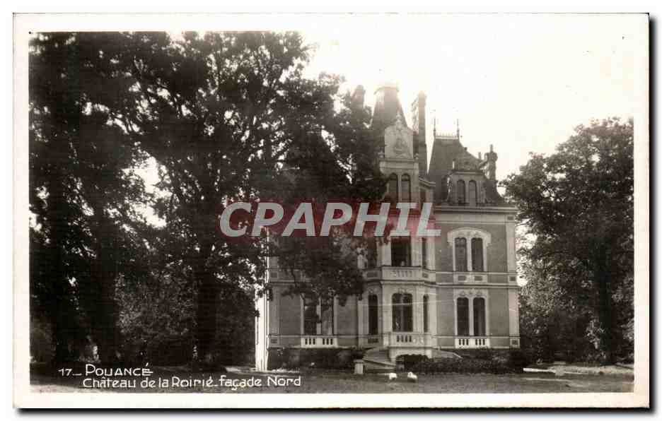CPA Pouance chateau de la Roirie facade nord