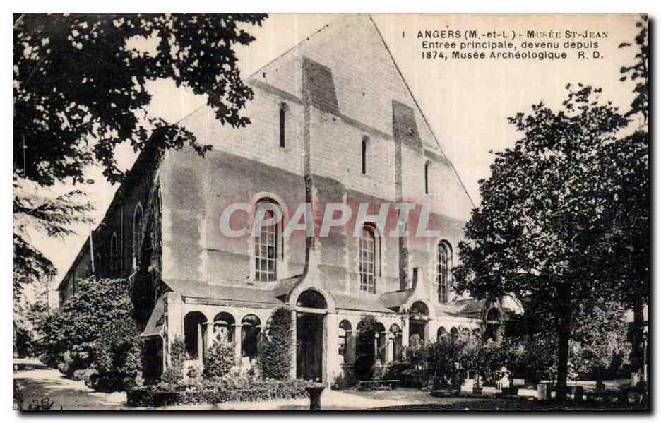 CPA Angers Musee st jean Entree principale devenu depuls Musee Archeologique R D