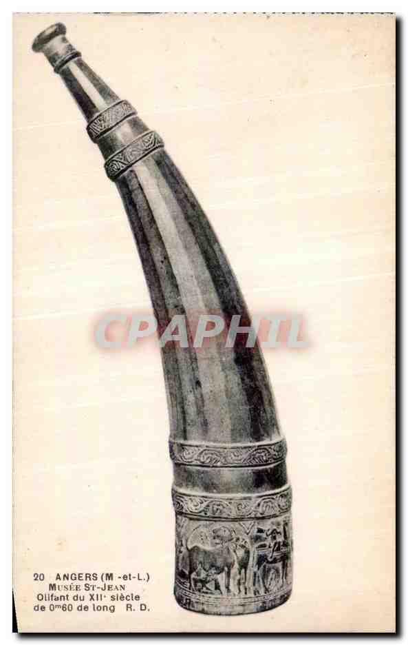 CPA Angers Musee st jean Olifant du xii slecle de 0 m 60 de long R D