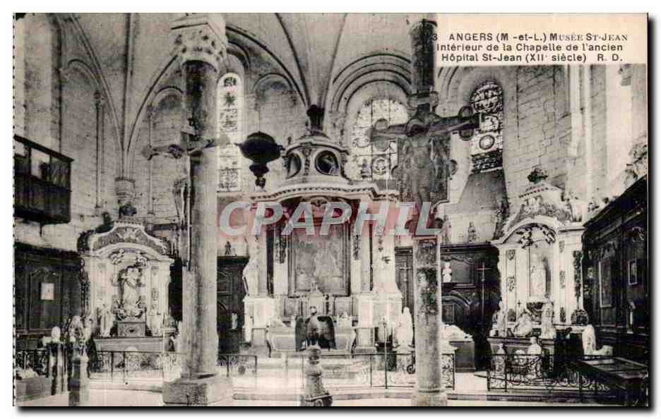 CPA Angers Musee St jean interieur de la chapelle de l Ancien hopital st jean xii siecle R D