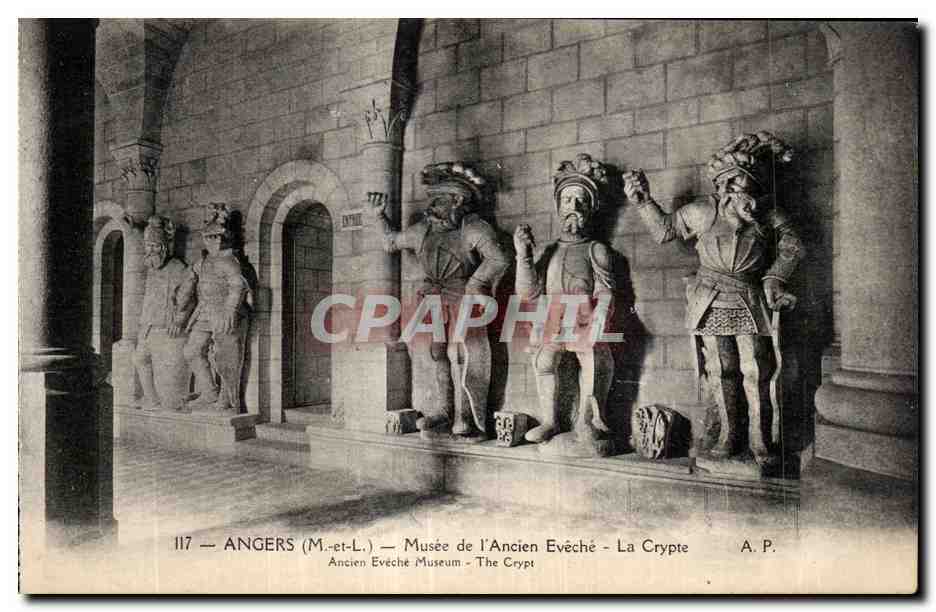 CPA Angers Musee de l Ancien Eveche la Crypte ancien Eveche 