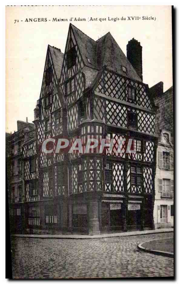 CPA Angers Maison d Adam ant que logis du xvii siecle