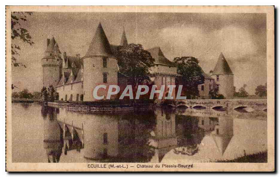 CPA Ecuille chateau du plessis bourre