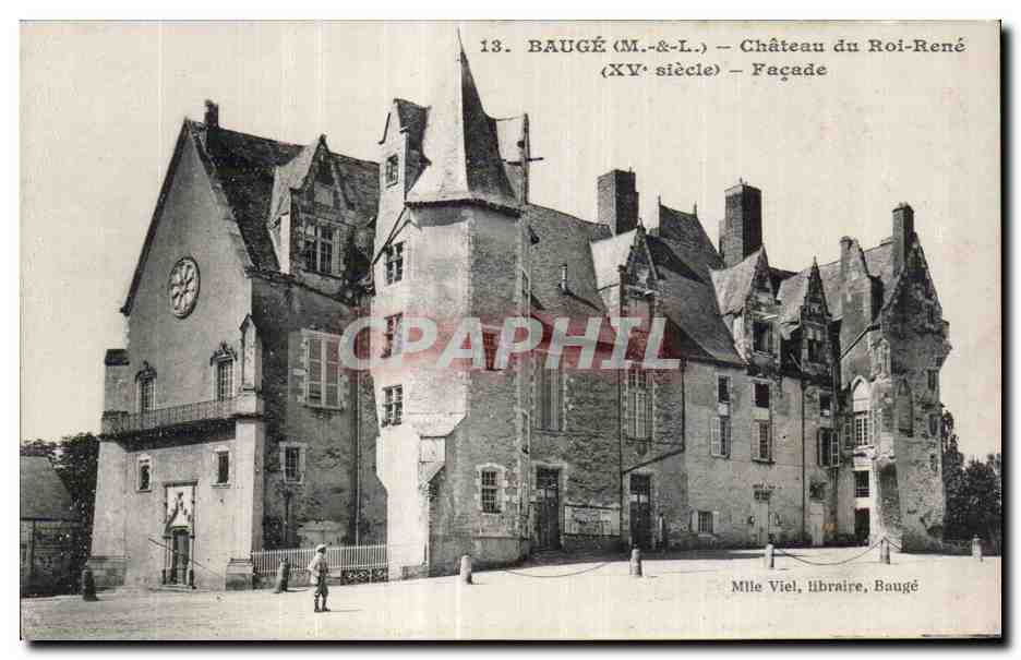 CPA Bauge chateau du roi rene xv siecle facade