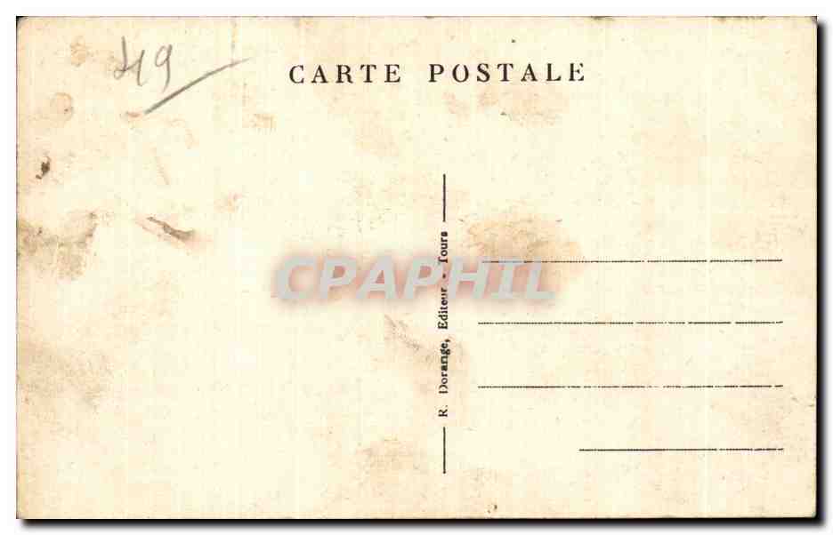 CPA Breze L eglise et le monument  — Rückseite