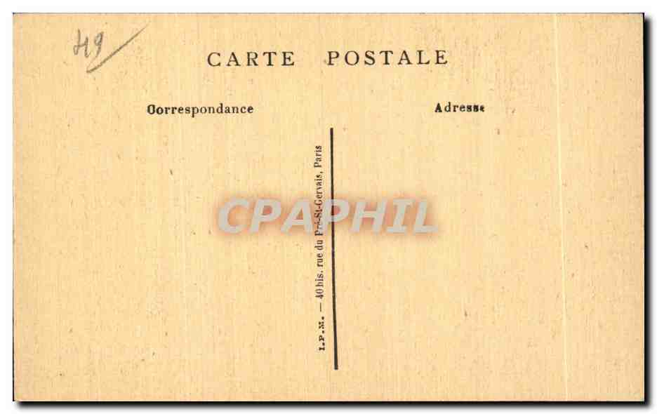 CPA St Florent le Vieil Tombeau de Bonchamps Chef d oeuvre de David d Angers — Rückseite