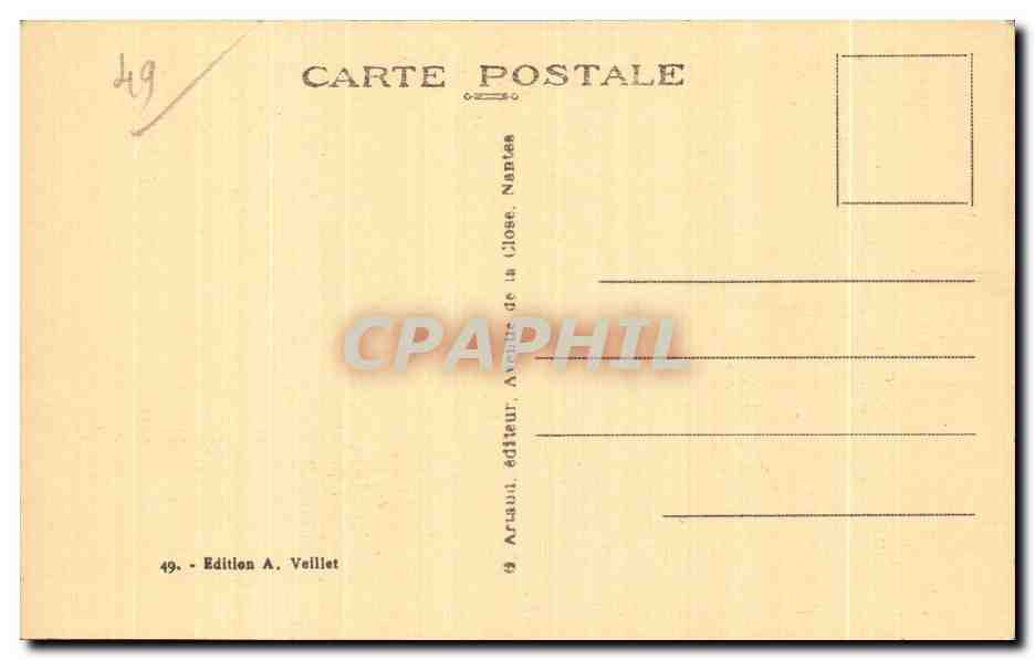 CPA St Florent le Vieil Apres la bataille de Cholet Mort de Bonchamps 18 octobre 1793 — Verso