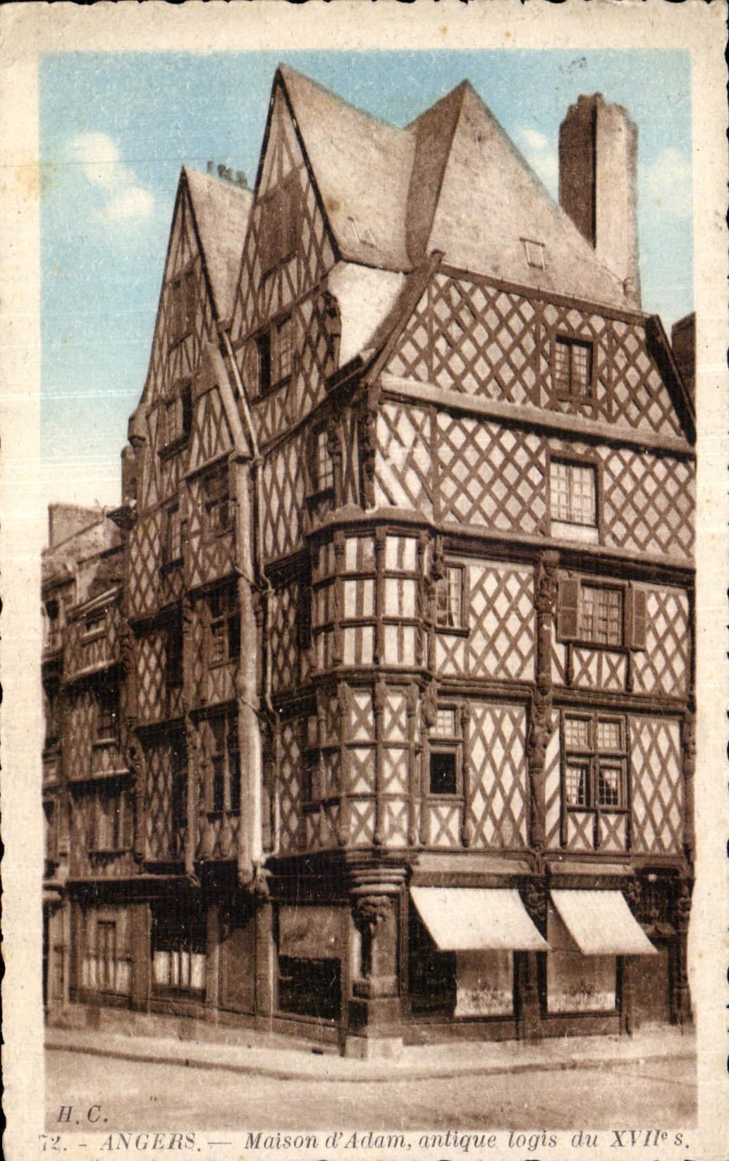 CPA Angers Maison d Adam antique logis du 17eme