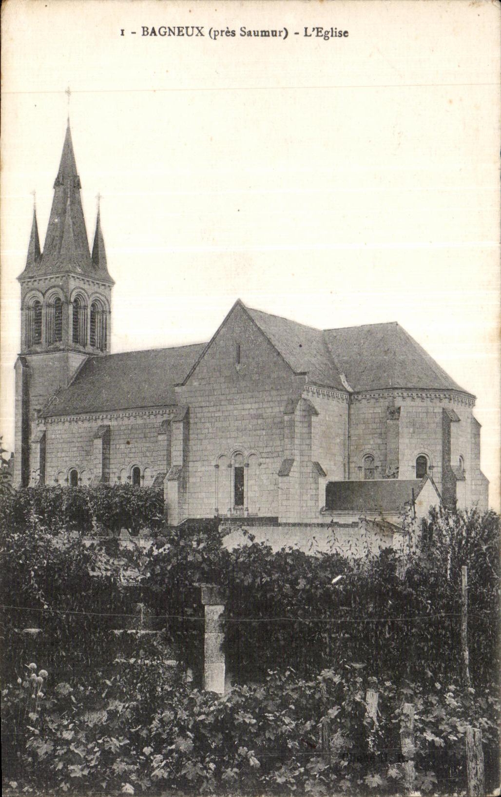 CPA Bagneux ( pres Saumur ) L eglise