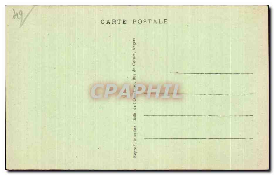 CPA Chateau de Montsoreau Salle voutee — Rückseite