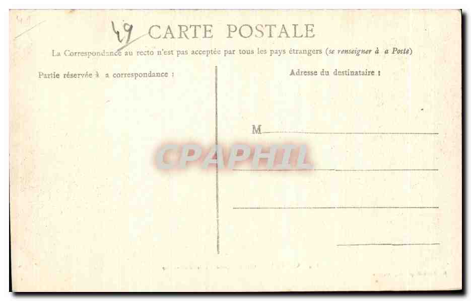 CPA Angers Observatoire de la Baumette  — Rückseite