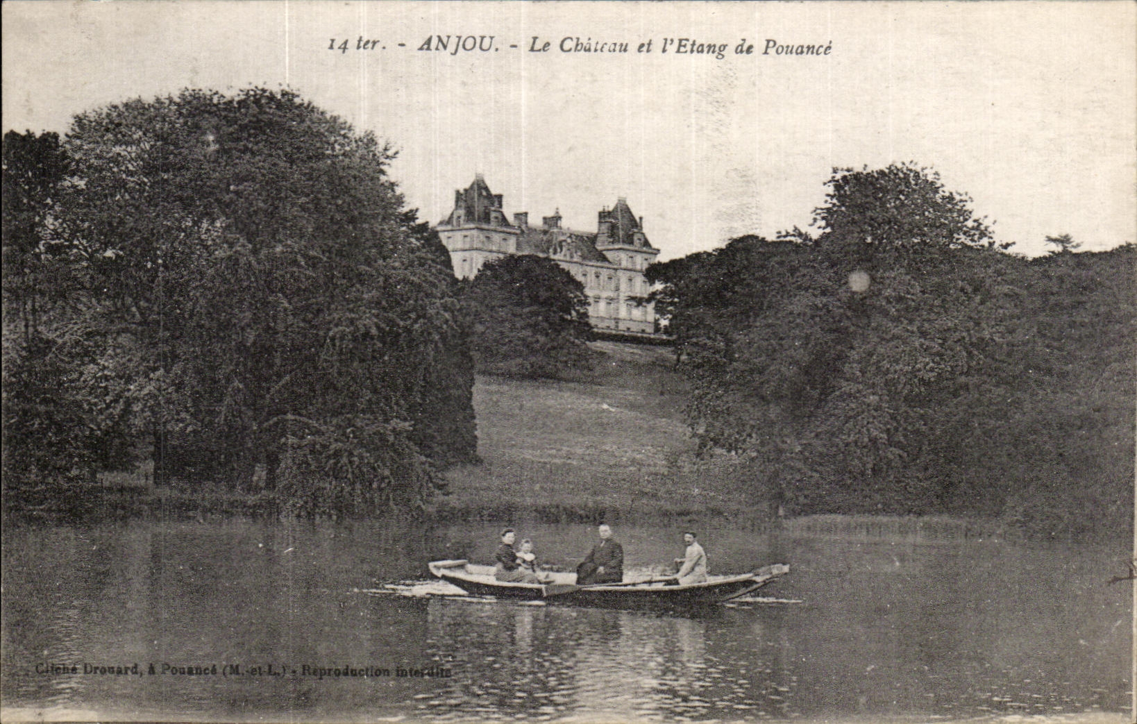 CPA Anjou Le Chateau et l Etang de Pouance