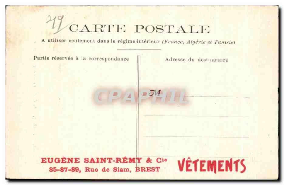 CPA Montreuil Bellay Le Chateau Cour d honneur — Rückseite