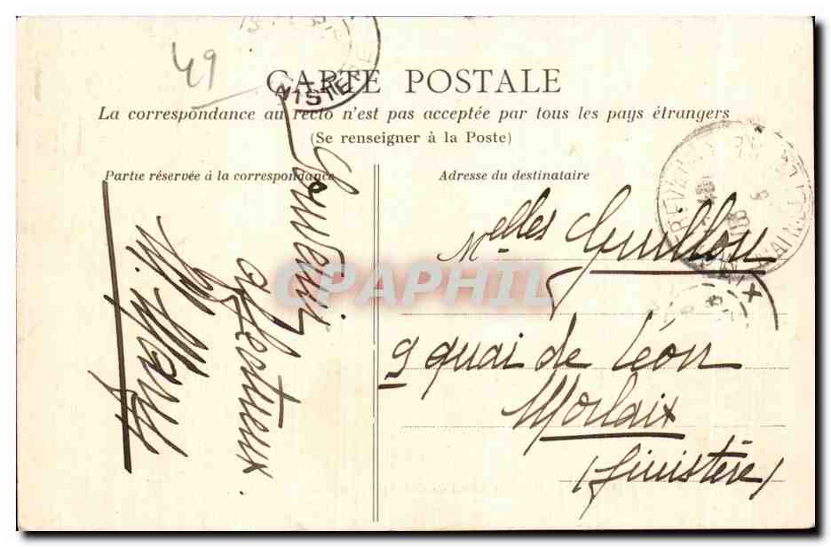 CPA Le Bois Noir La Boissiere Evre par Montrevault — Back