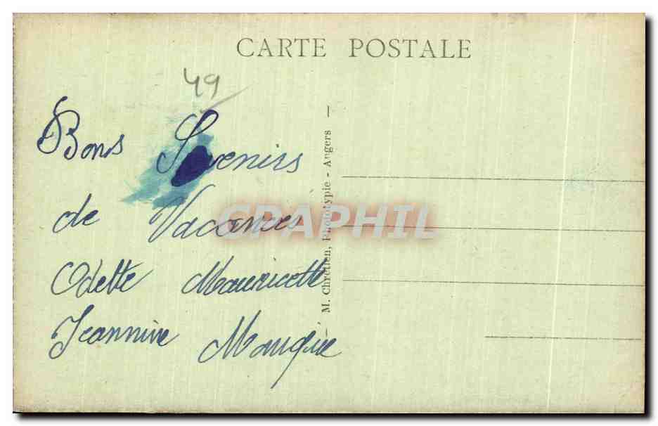CPA Les Ponts de Ce Une une du Louet Lv Phot — Rückseite