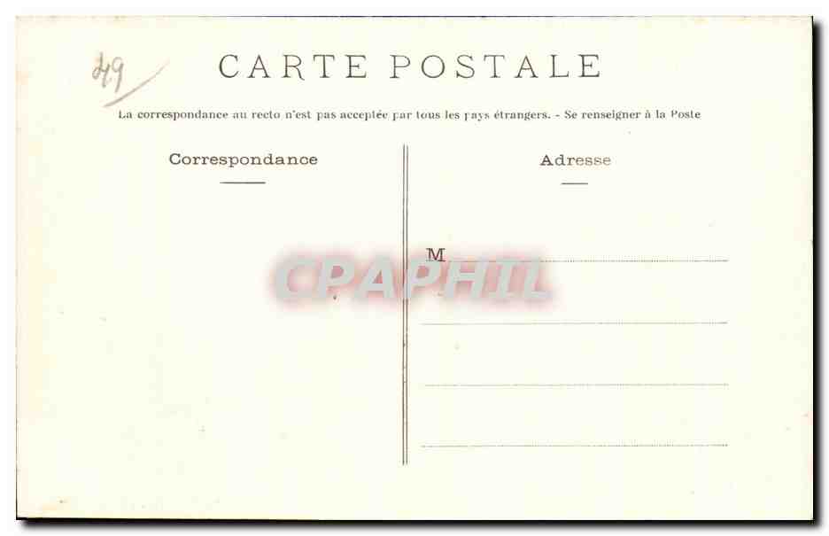 CPA Montreuil Bellay Vue Generale de l Eglise et du Chateau XVJ siecle (Mon hist) — Rückseite