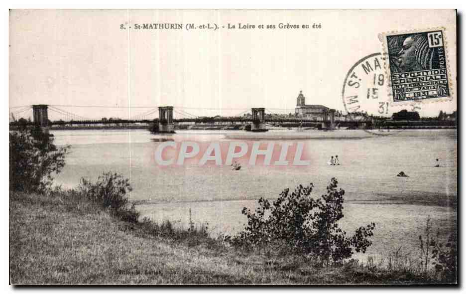 CPA St Mathurin La Loire et ses Greves en ete 