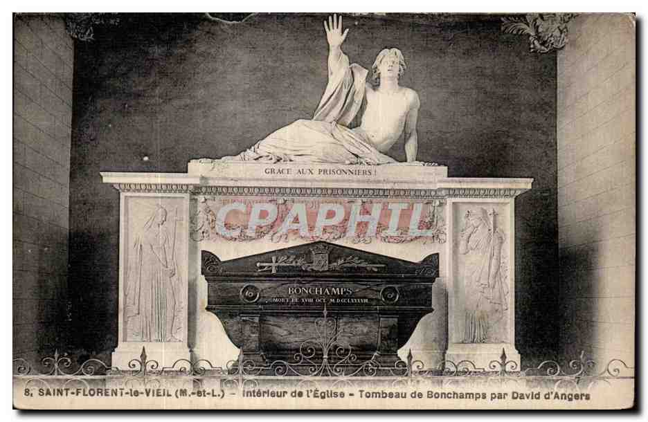 CPA Saint Florent le Vieil Interieur l Eglise Tombeau de Bonchamps par David md Angers