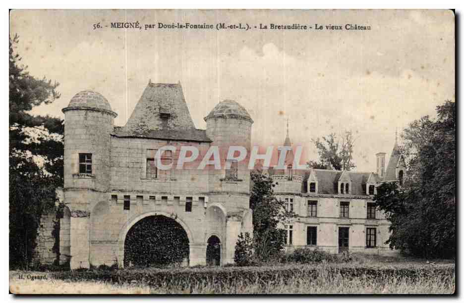 CPA Meigne par Done la Fontaine La Bretaudiere Le vieux Chateau