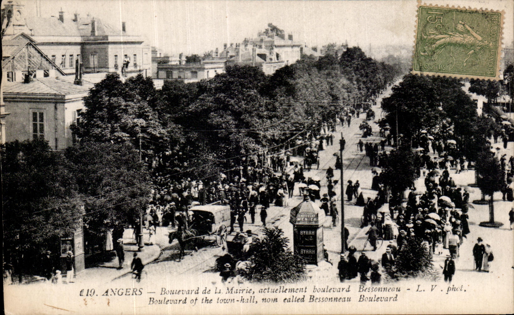 Angers — Boulevard de la Maririe, actuellement boulevard Bessonneau — L. V. phot.