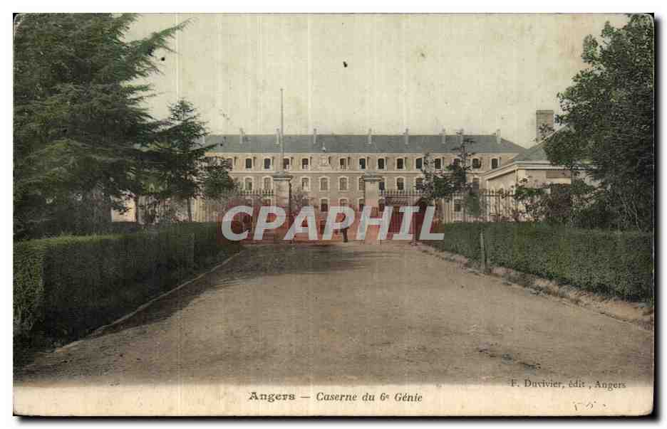 CPA Angers Caserne du Genie Militaria 