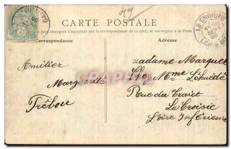 CPA Angers Caserne du Genie Militaria  — Rückseite