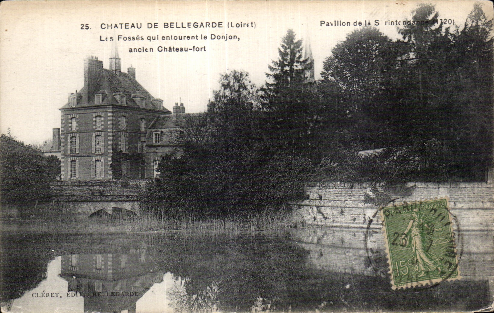 Schloss Bellegarde (Loiret) — Pavillon de la Sintendance (1720) — Cléret, Verlag, n°25